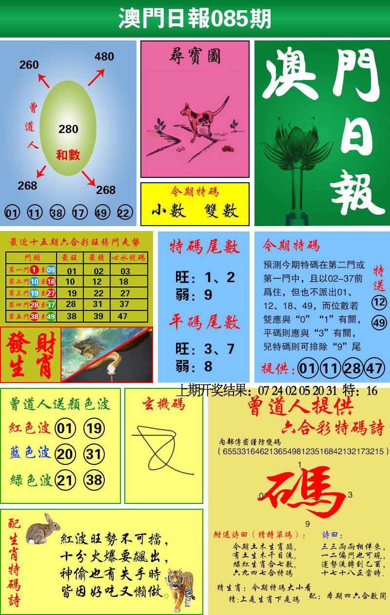 085期澳门日报[图]